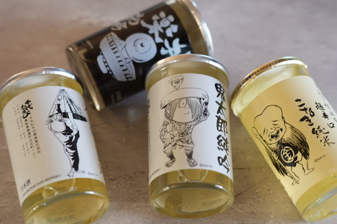 【送料無料】 ゲゲゲの鬼太郎 ワンカップ【鬼太郎純吟|おやじ極楽純吟|ねずみ男純吟|超辛口 こなき純米】 純米吟醸 千代むすび酒造 鳥取 180ml 日本酒